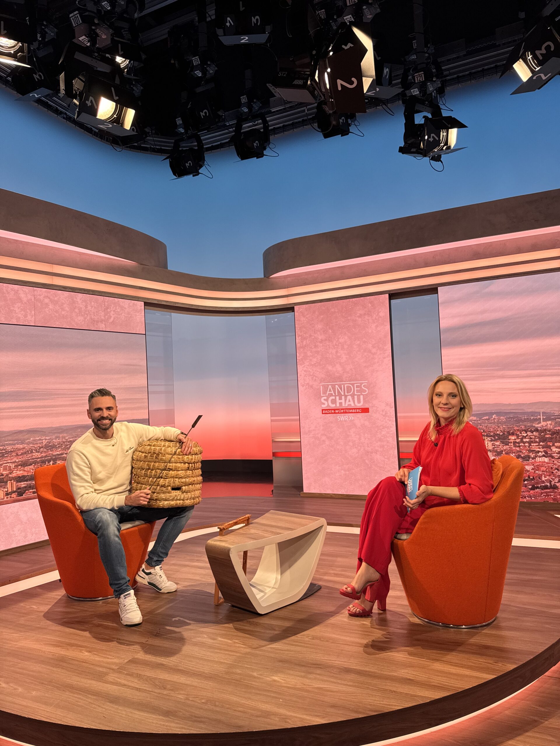 Mein Live TV-Auftritt im Studio in Stuttgart