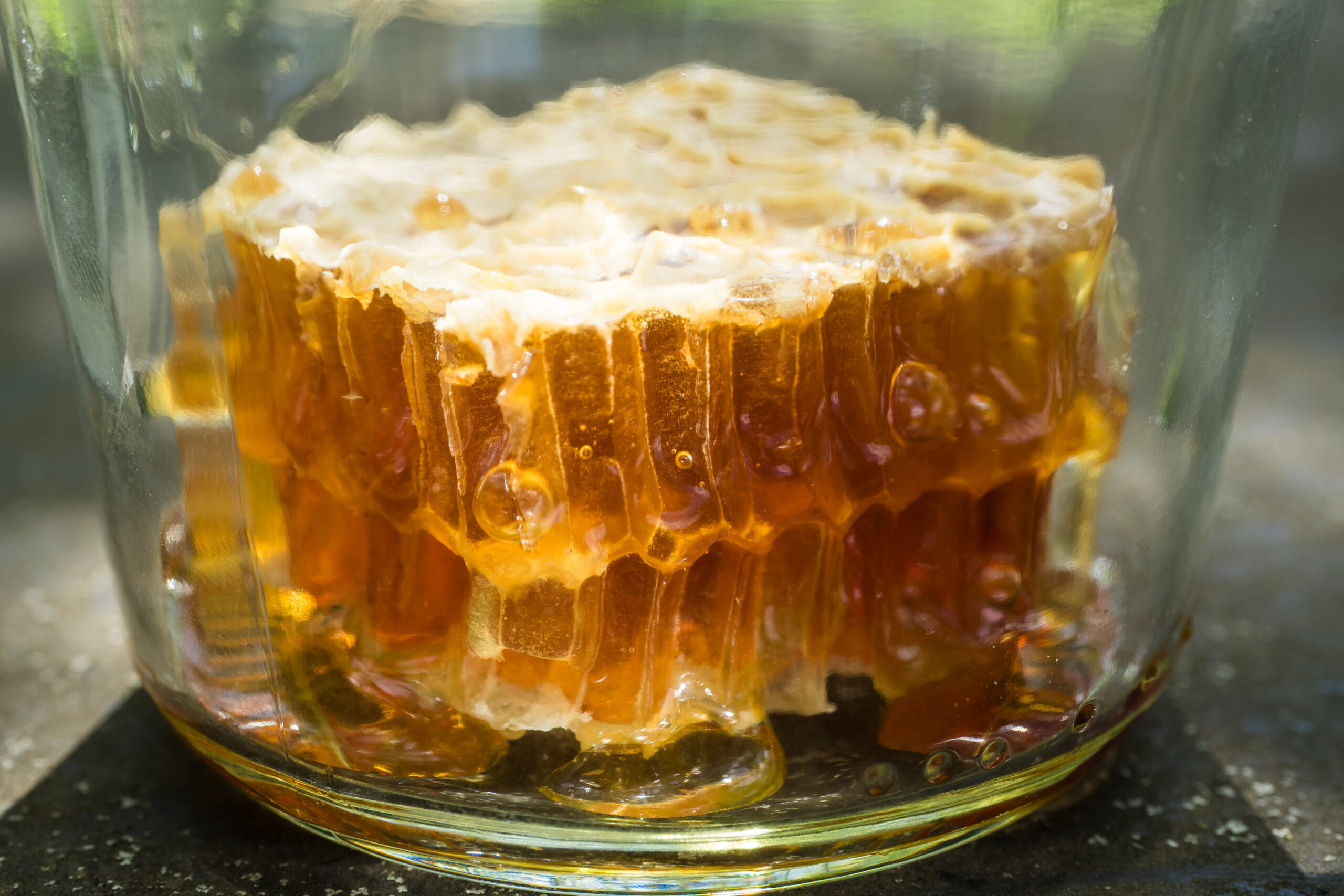 Analyse du miel pour déterminer la valeur Gox dans du miel en rayons fraîchement récolté